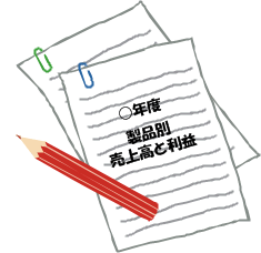 2期分の製品別「売上高」と「営業利益」の元ネタ